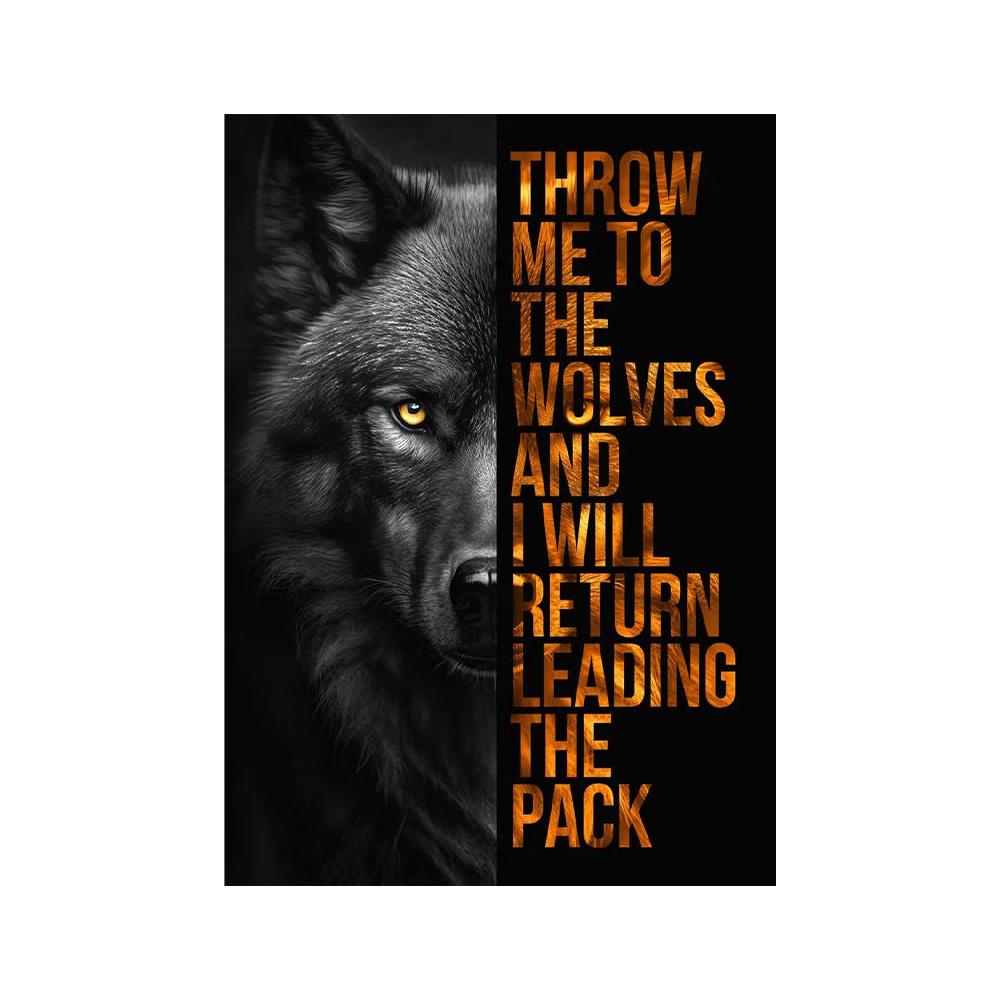 Citazioni Motivazionali Conquista Focus Pittura su Tela Leone Tigre Leopardo Animali Feroci Poster Stampa Muro Soggiorno Decorazioni per la Casa