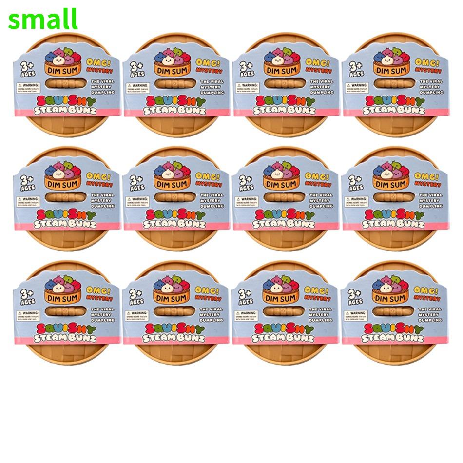 Hot Glitter Dumpling Squishy Maltose Series With Box Dumplings Sensory Squeeze Toy For Stress Relief Random Color