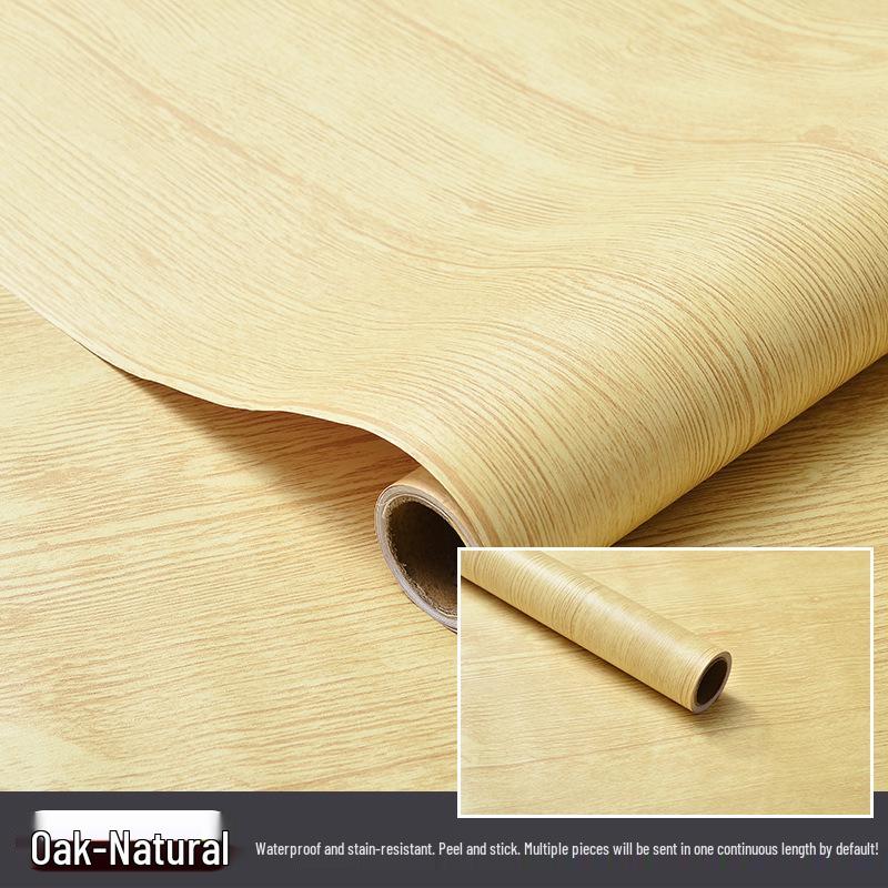 Verdickte selbstklebende Tapete mit Holzmaserung: Wasserfest, Ölfest Schreibtisch- und Möbelrenovierung.