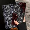 Custodia Cover per Telefono per Honor 8X X9a X5b X7 70 90 X8 200 400 Lite X6 Magic5Lite Fiori di Pizzo Nero