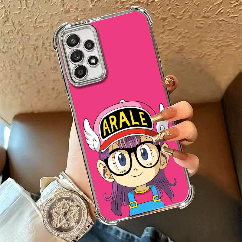 Arale S-Slump Anime Plating Phone Case For Samsung A17 A07 A37 A57 A16 A56 A15 A55 A14 A54 A13 A53 A26 A36 A25 A35 A24 A34 A23 A