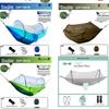 Quick Open Portable Outdoor Hammock with Mosquito Net - Anti-Rollover Design for Adults and Children, Thickened for Camping
