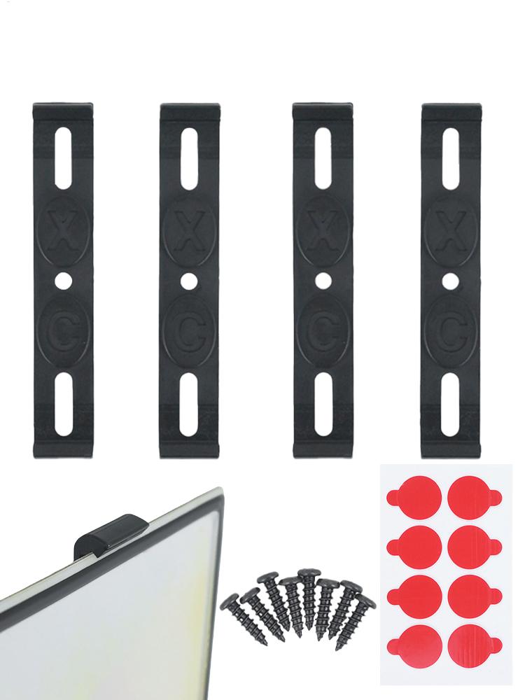 4PCS Weather-Proof Frameless License Plate Frame Frameless License Plate Mount Car Tag Frame For Front And Rear Car Tags