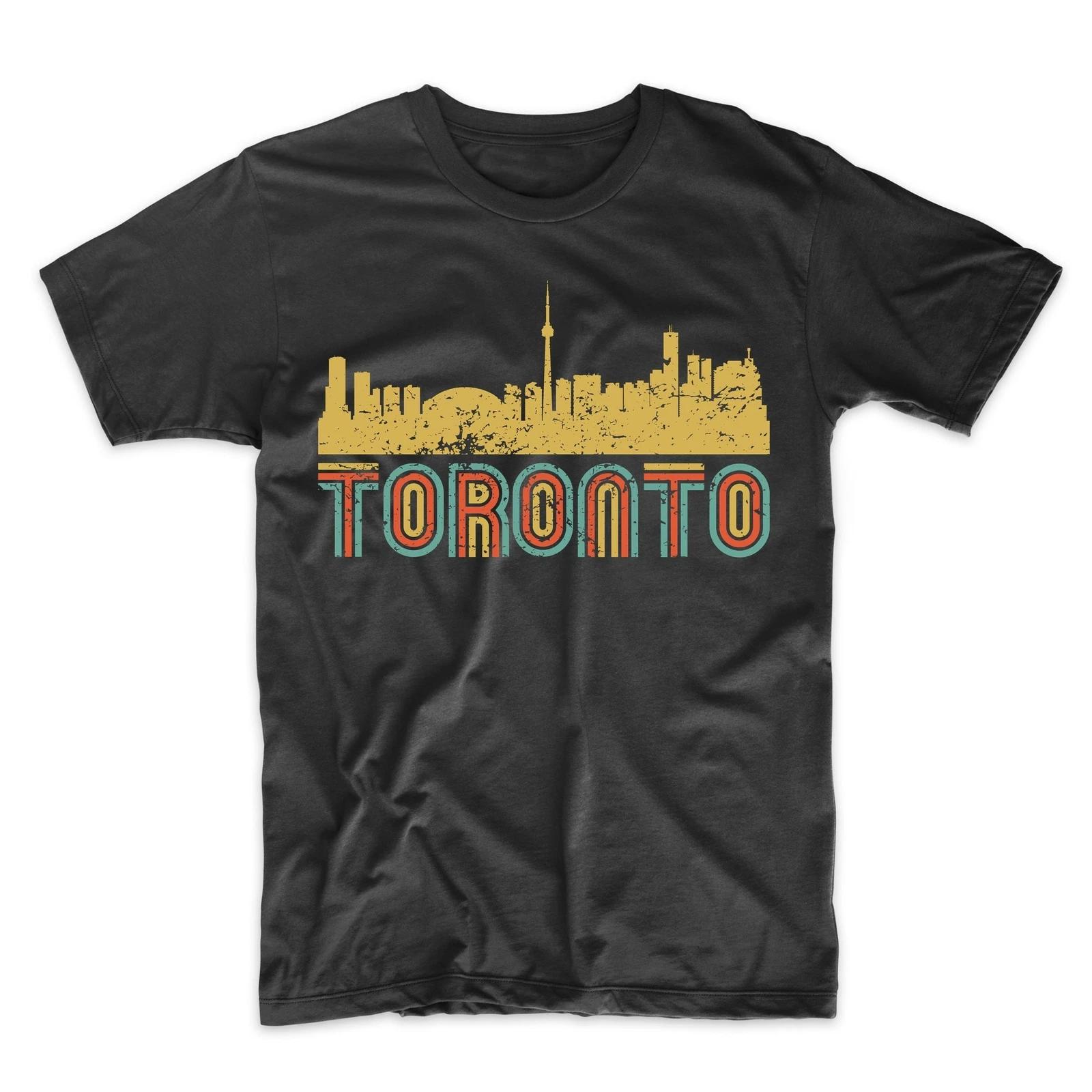 Men s Toronto Shirt - Retro Vintage Style Toronto Ontario Canada Skyline T-Shirt S