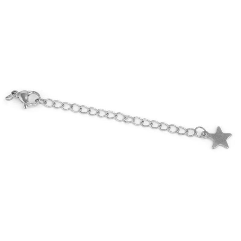 Elegante Schwanzkettenverlängerung, 5 cm, Edelstahl-Schwanzkette für Halskettenverlängerungen, Armbandverlängerungskette
