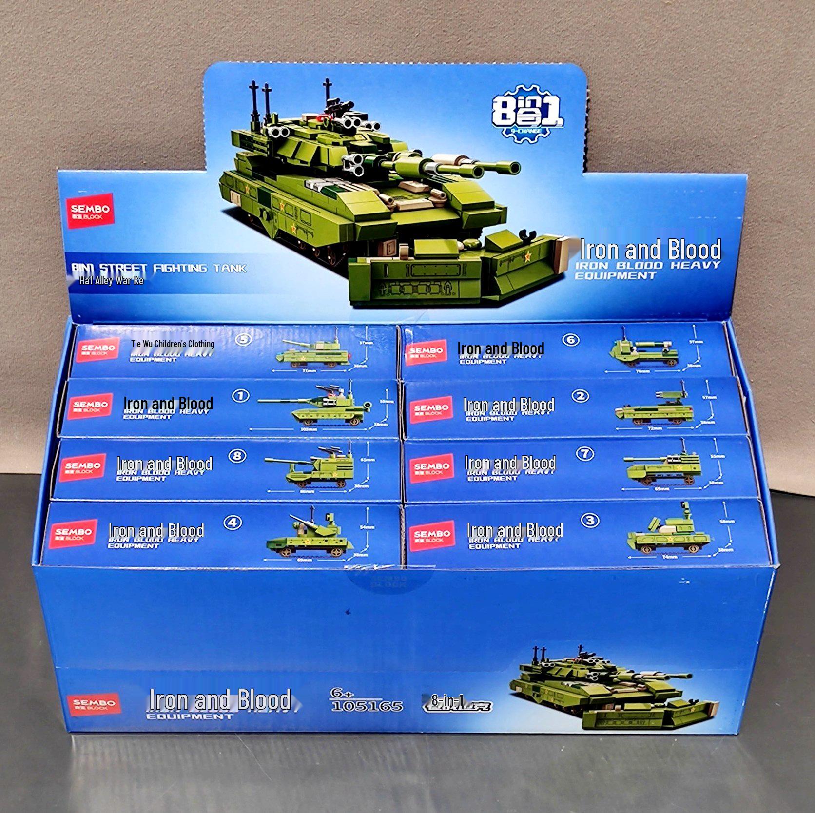 Sengbao Building Blocks 105166: Attack Helicopter Fighter Bomber Transport Model Toy