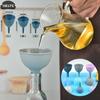1 st Silikon Stor Diameter Tratt Flaska Tratt Filter Separator Tratt Oljekanna Tratt Tratt Tom Flaska Packningsverktyg