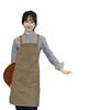 Waterproof Thickened Canvas Denim Apron for Coffee Shop & Milk Tea Work