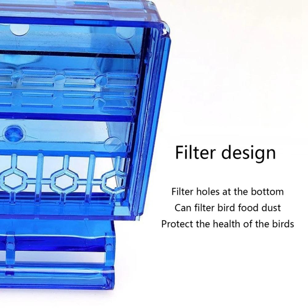High Quality No Mess Automatic Bird Feeder Large-capacity Food Container Bird Feeders Anti-splash Birdcage Accessories