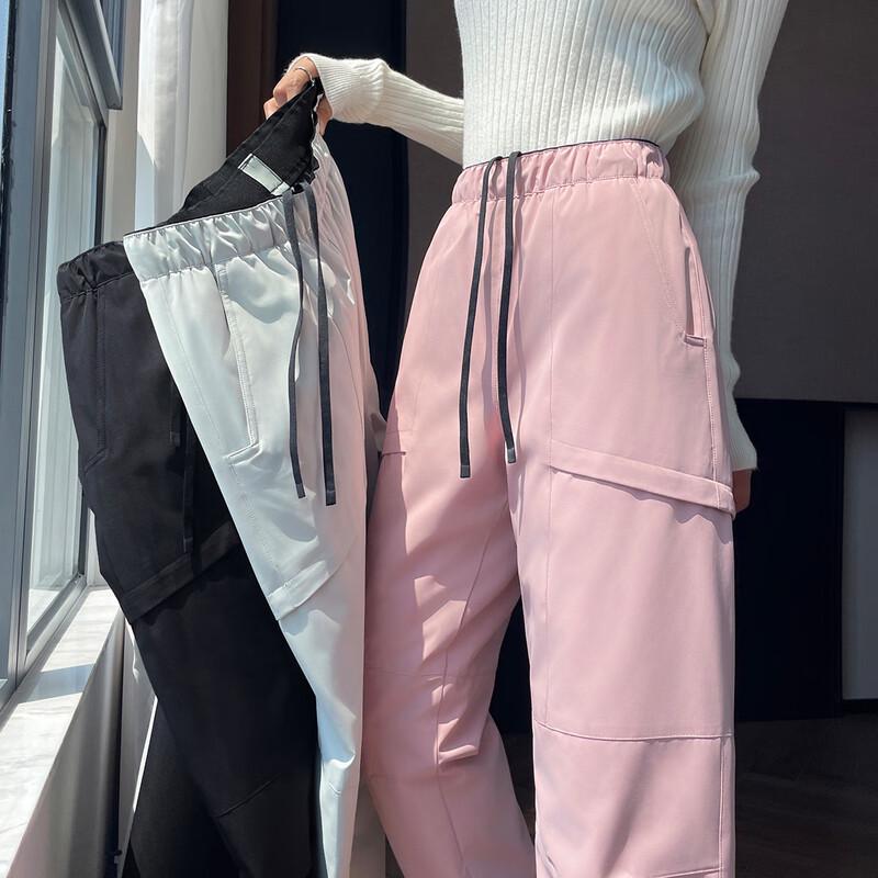 Xue Zhong Fei Unisex Water-Resistant Goose Down Cargo Pants