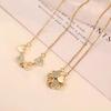 4-in-1 Wearing Lucky Four Leaf Clover Necklace for Women Love-heart Pendant