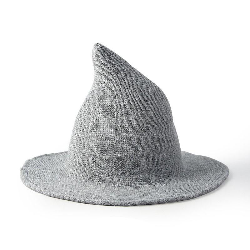 Halloween Hat Women's Funny Decoration High Quality Wool Witch Hat High Top Versatile Wizard Hat