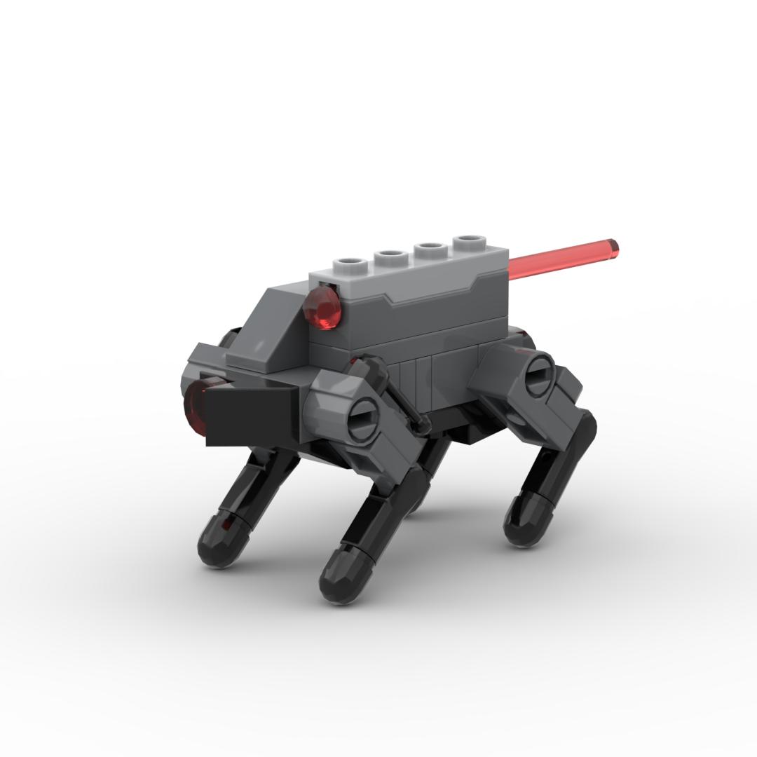 MOC Battle Machine Building Blocks Mechanical Wolf Robot Dog Fireproof Battery Cannon Bricks Toys Kids Gift