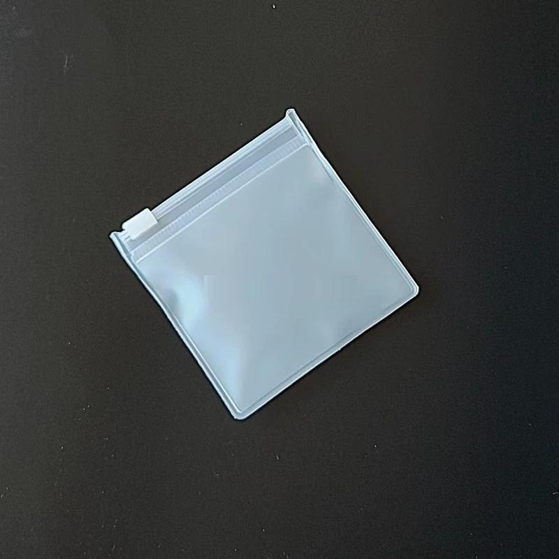 

5 Pcs Waterproof Anti-Oxidation Powder Puff Dust Bag Zipper Pouches Jewelry Storage Bag Transparent Protective Case S