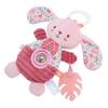 Pink Baby Plush Hanging Toy Cute Cartoon Portable Stroller Activity Toy for Baby Cribs and Cars