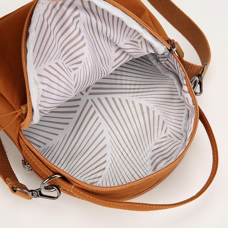 Women's Handbag Solid Color Shoulder Bag Waterproof Nylon Bag