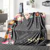 Festive Winter Dogs Home Customize Your Name Blankets Soft Cozy Lightweight For All Seasons Perfect For Picnics Sofa Office Bed Living Room Ideal Gift