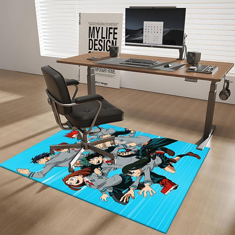 1pc Anime Cartoon Design Chair Mat - Komiya Classmates Office Desk Pad, Non-Slip Carpet for Home Decor, Suitable for All Seasons, Perfect Gift for Ani