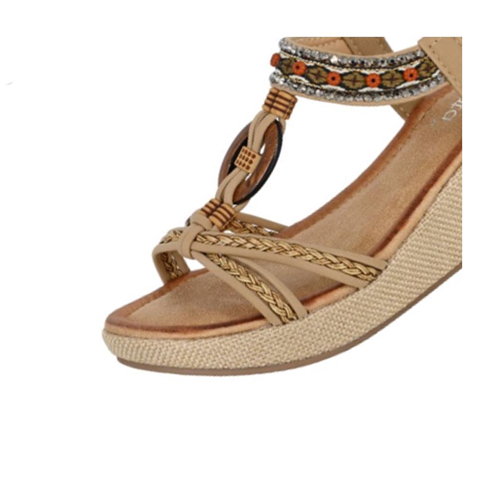 Cipriata Womens/Ladies Jewelled Platform Heel Sandals