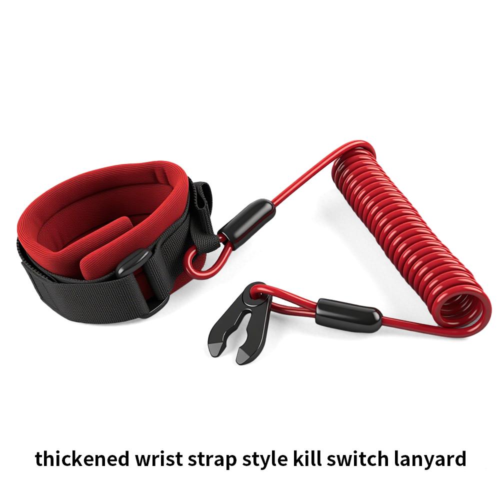 Motorboat Engine Emergency Stop Band Cord Rope Key Floating Safety Wrist Lanyard Jet Ski Wave Runner for Motorcycle Accessories