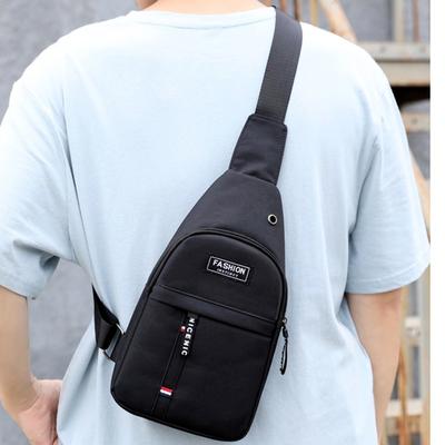 Çok fonksiyonlu omuzdan askili çanta erkekler moda Crossbody çanta omuzda seyahat tek kollu çanta paketi Messenger paketi göğüs çantası erkek