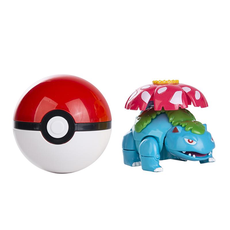 About Pokemon Anime Figure Charizard Pikachu Gyarados Pocket Monster Figure Pokeball Action Deformation Toy Model Children Gift