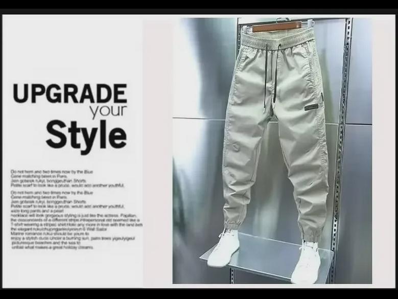 2023 Trendige Herren Cropped Freizeithose: Vielseitige Sportbekleidung für Frühling & Herbst