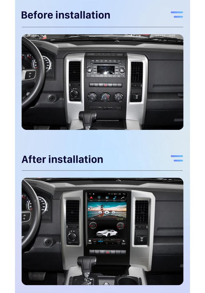 Bluetooth CarPlay Smart Navigation Radio for 2009-2012 Dodge RAM