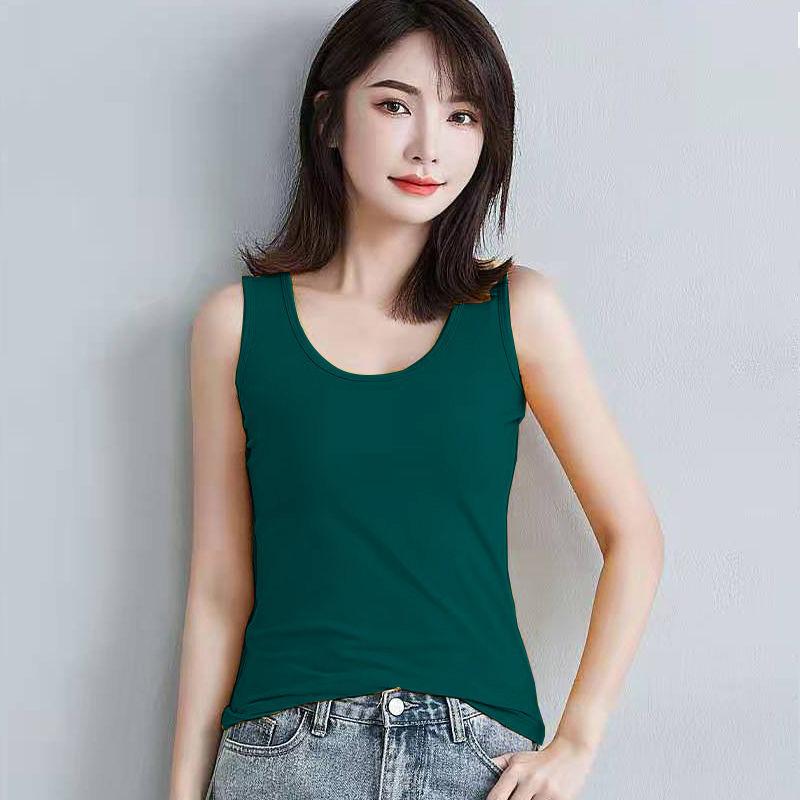 Women's Summer Suspender Vest Korean Version for Female Students To Wear Sleeveless and Slim Bottomed Shirt