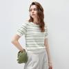Komang Boca Women's Silk Blend Striped Knit T-Shirt