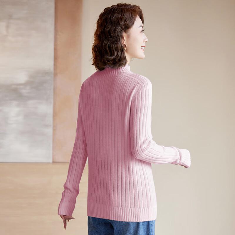 Paster Women's 96.9% Merino Wool Half-High Neck Pullover Sweater