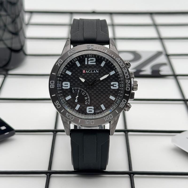 Мужские часы JYL Модные Спортивные Студенческие Силиконовый Ремешок Black темный оливковый зеленый