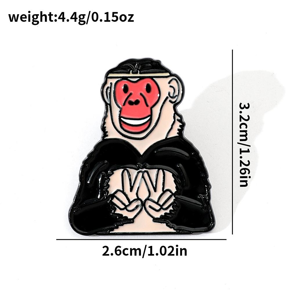 Креативная Черная Мифология Укун Металлическая Значок Путешествие на Запад Король Обезьян Узкое Проклятие Палка Царя Обезьян Сплав Брошь