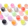 20-50pcs/lot 8 10 12mm Gradient Color Imitation Cat Eye Beads Loose Resin Round Beads For DIY Charms Earrings Bracelet Accessory