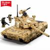 Hochwertige Sluban brandneu Hochwertige 413 Teile Armeestil Ztz-100S Hochwertiger Kampfpanzer Hochwertiger Haupt Hochwertiger Gefechtsfahrzeug