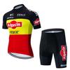 Mens Cycling Jersey Shorts Set Quick Step Style Mountain Road Bike Apparel Breathable Performance Wear