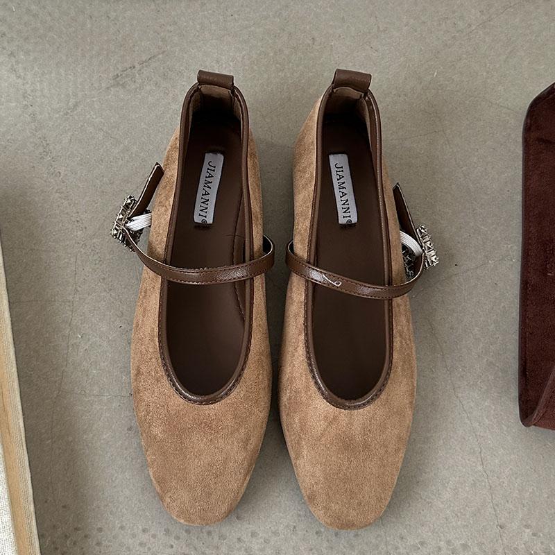 

Мода Роскошная Мода Стразы Пряжка Ремешок Женские Балетки Мэри Джейн Обувь Женская Неглубокая Обувь Круглый Носок Женские Балетки С Обувью 35 хаки