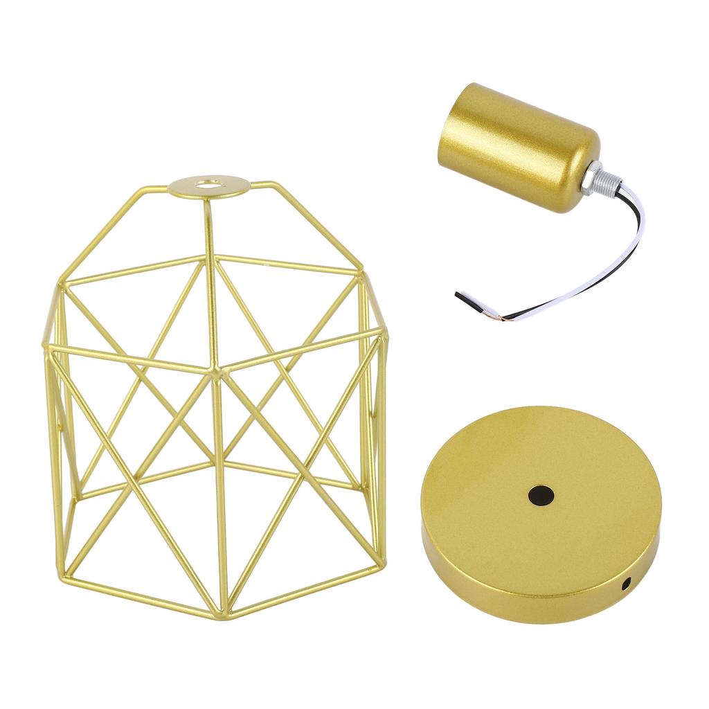 Żelazny klosz skandynawski stylowy postmodernistyczny metalowy klosz klatkowy klosz sufitowy metalowa osłona lampy