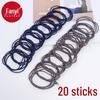 Women's A1V40 Hair Tie Set: Simple One-Piece Ponytail Rope with Free Shipping