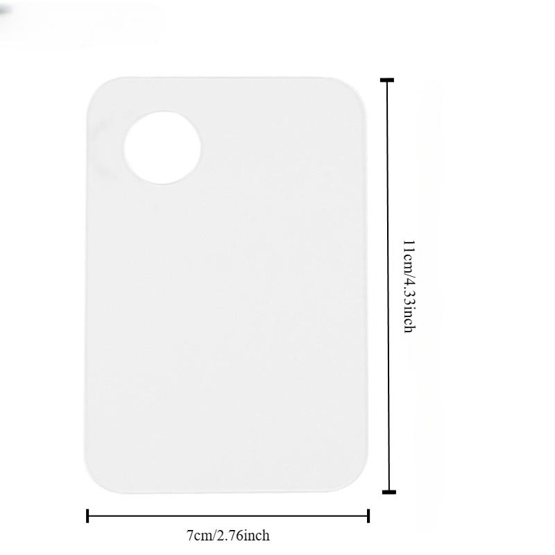 Clear Acrylic Makeup Mixing Palette Essential Tool for Beauty Enthusiasts & Bloggers Perfect for Lipstick, Liquid Foundation & Beauty Blending