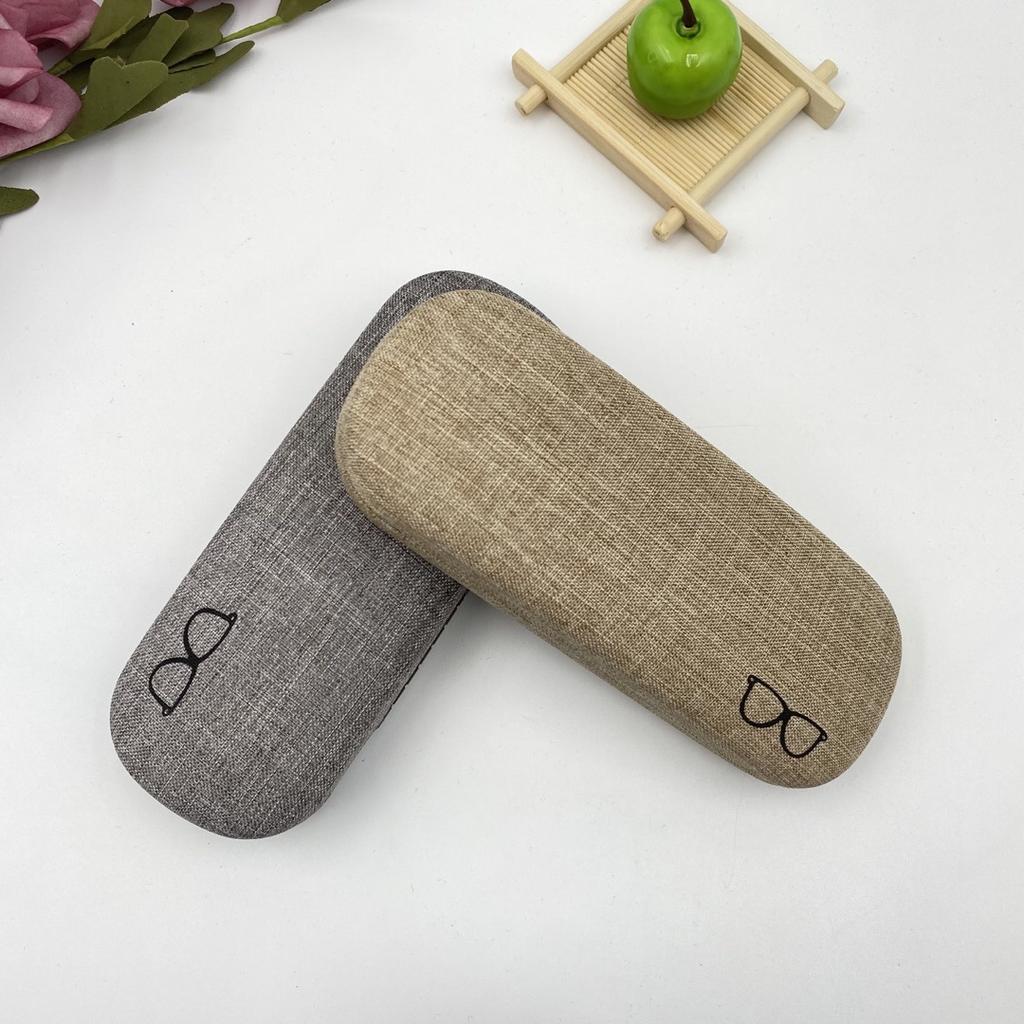 Glasses case Myopia eye box Cotton and linen girl's simple Harajuku boys creative personality portable anti-pressure sunglasses case