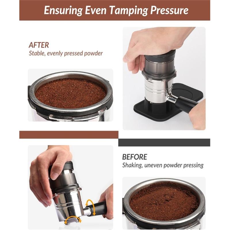 Silicone Coffee Tamper Mat Espresso Tamping Mat Coffee Machine Mold Protective Pad for ES601 Coffee Accessories
