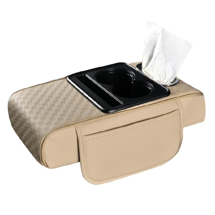 Vehicle Arm Rest Cushion Elbow Support Leather Height Increasing Pad Car Armrest Box Thicken Heighten Pad Quick Install