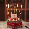12 peças de velas espirais inflamáveis com rosca para festa