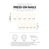 24PCS Christmas Glossy Press on Nails  Natural Unbreakable Nail Simple Wear for Fingernail DIY Decoration
