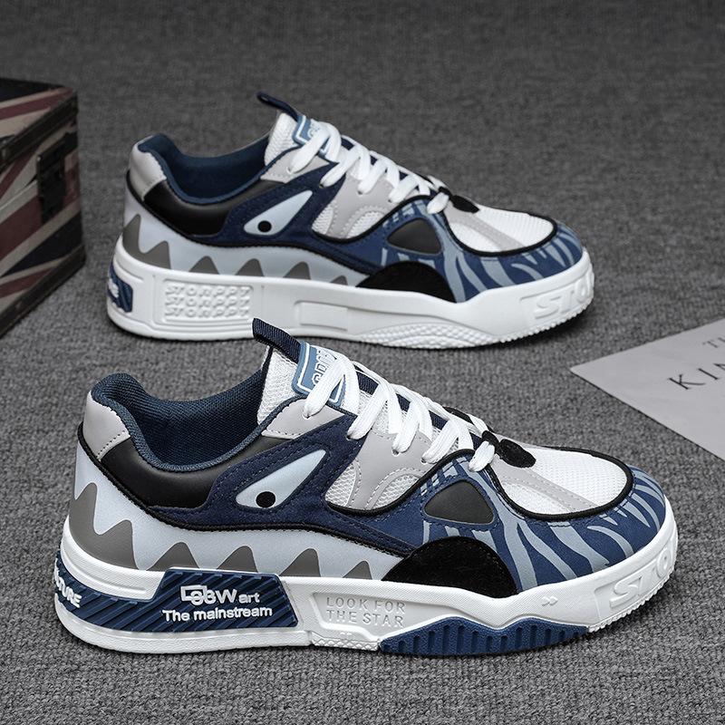 Men's shoes summer trend versatile sports and leisure board shoes niche design sense thick-soled youth trendy shoes