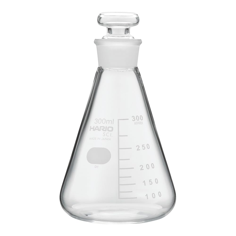 HARIO Stoppered Erlenmeyer Flask, 300ml (TS27) TSF-300-SCI