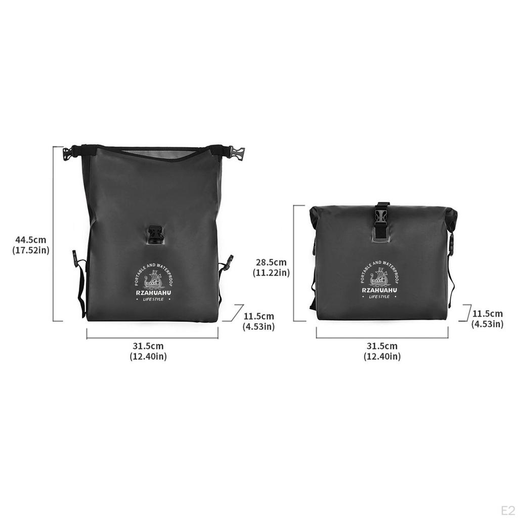 Fahrradtasche Gepäckträgertaschen Rücksitz Seitentaschen Verstellbar mit Schnalle Wasserdicht Kofferraum Werkzeug