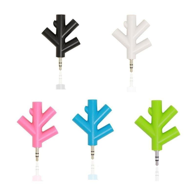 3.5mm Earphone Headphone Audio Splitter 1 Male to 2 3 4 Female Y Port Cables
