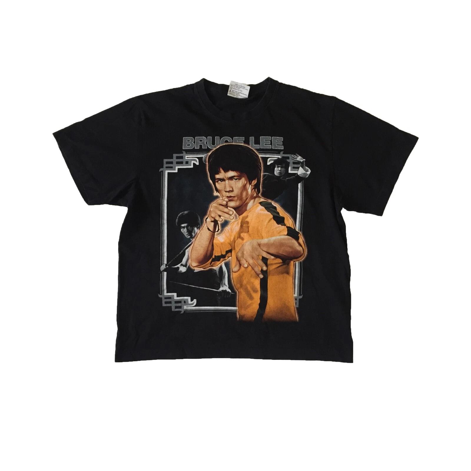 

Vintage 90 s Bruce Lee T-shirt The Dragon Kung Fu Single Stitch Tee L M